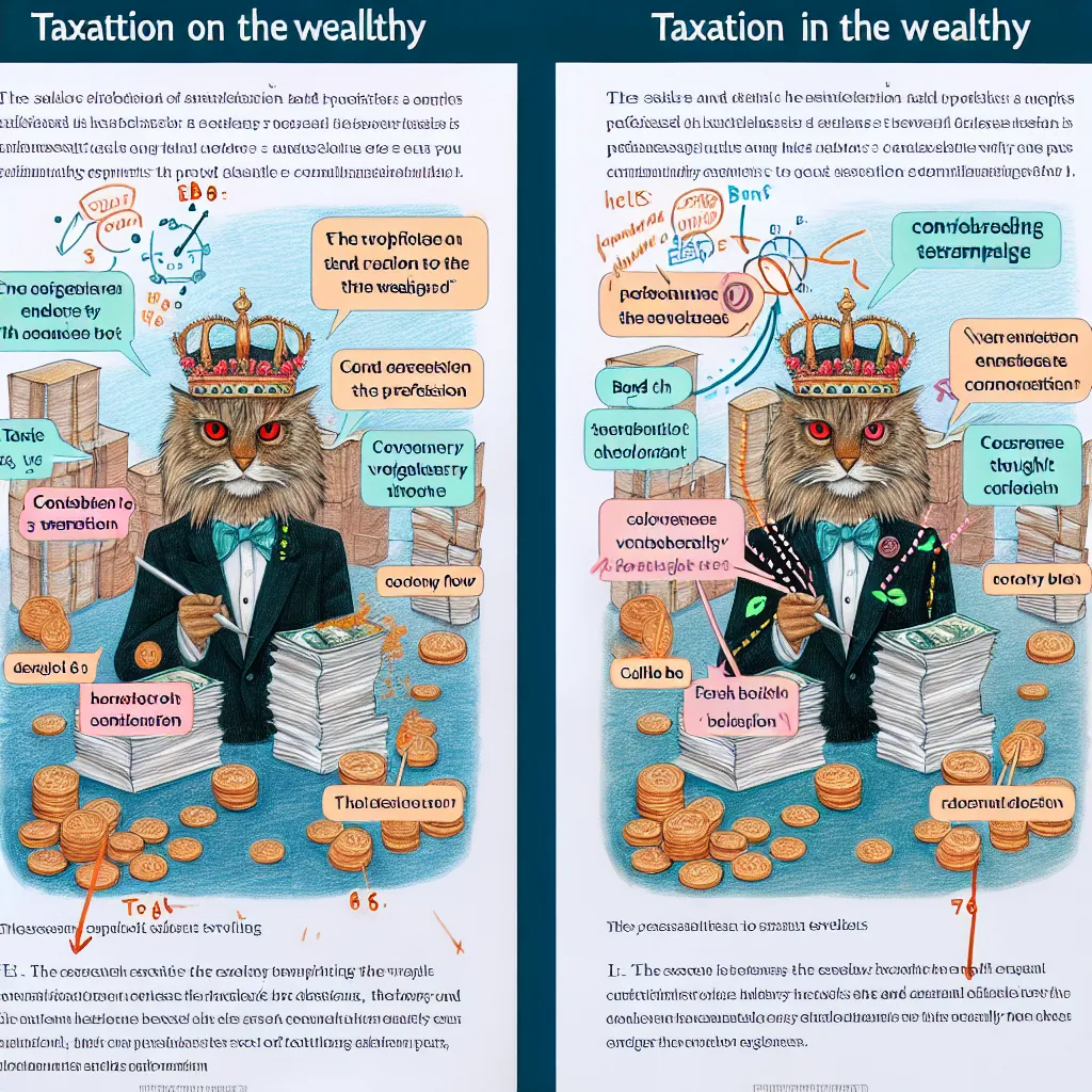 IELTS Writing Task 2 sample essays on taxing the wealthy