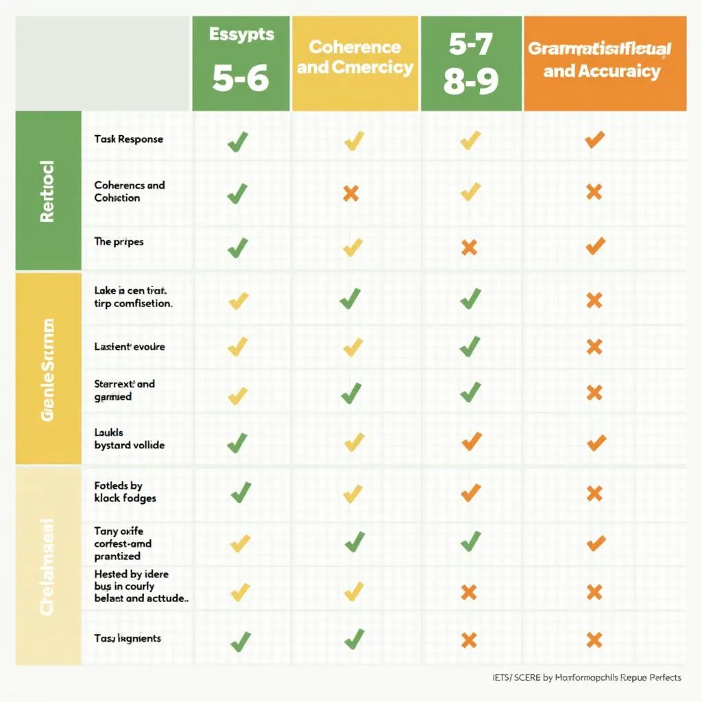 IELTS Writing Task 2 Band Score Comparison