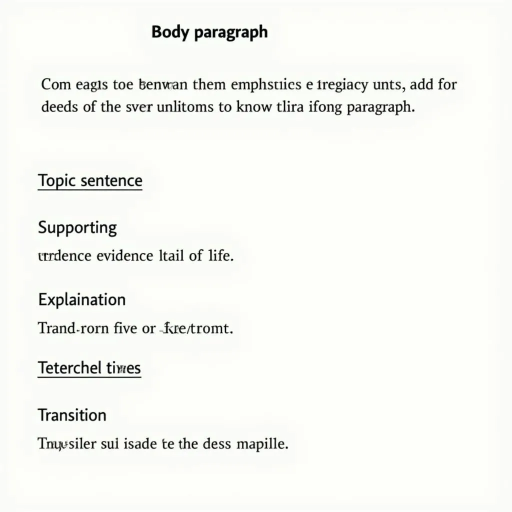 IELTS Writing Task 2 Persuasive Essay Body Paragraph Structure