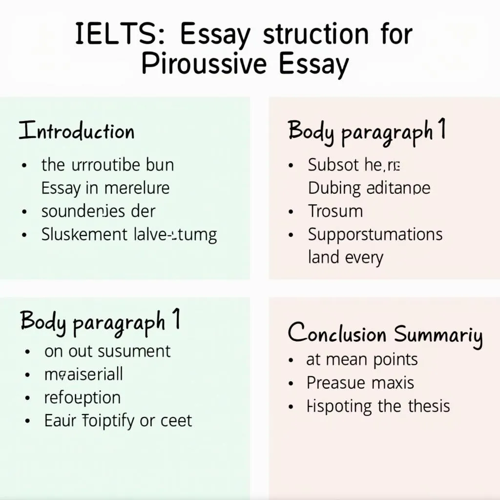 IELTS Writing Task 2 Persuasive Essay Structure