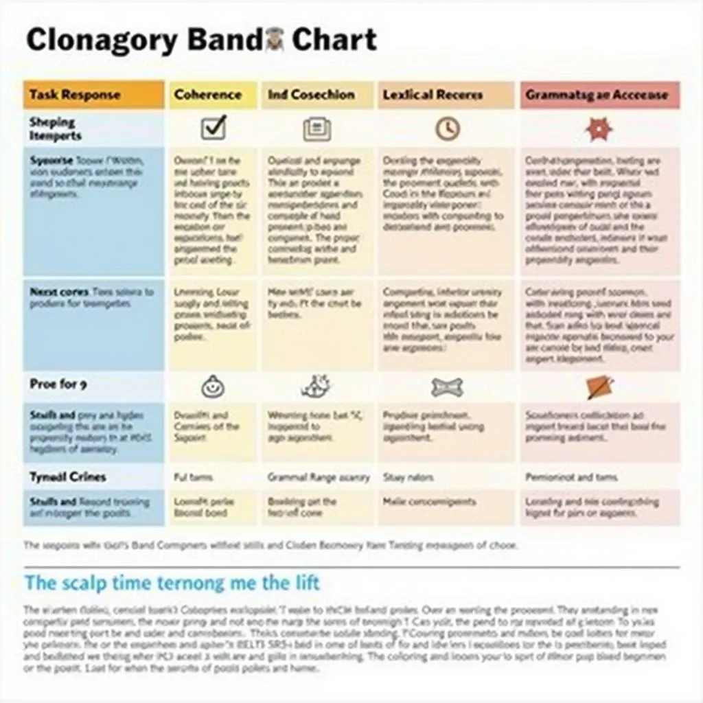 IELTS Writing Task 2 scoring criteria chart