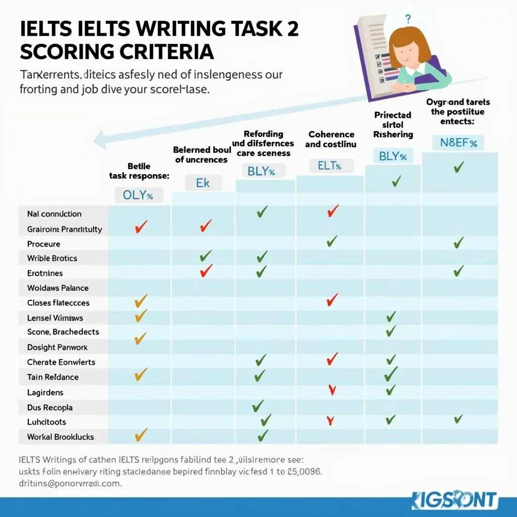 IELTS Writing Task 2 scoring criteria