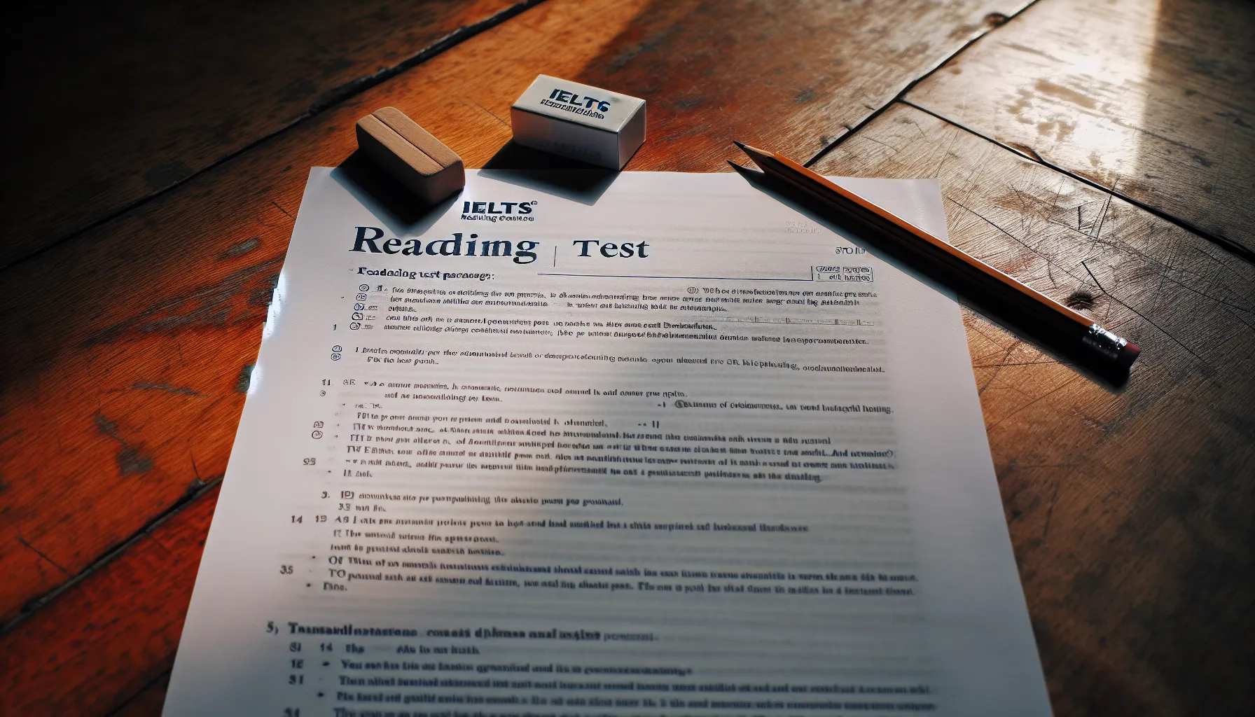 IELTS Reading Test Paper