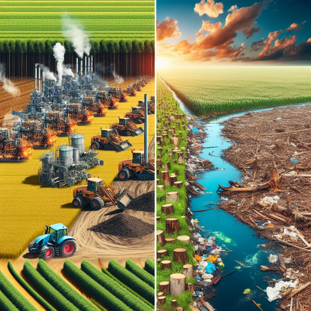 Environmental impact of industrial farming