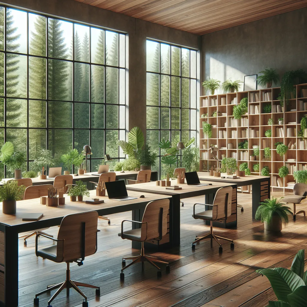 Inspiring workplace with natural elements