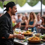 Interactive Cooking Demonstration at Food Festival