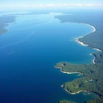 Aerial view of Lake Victoria