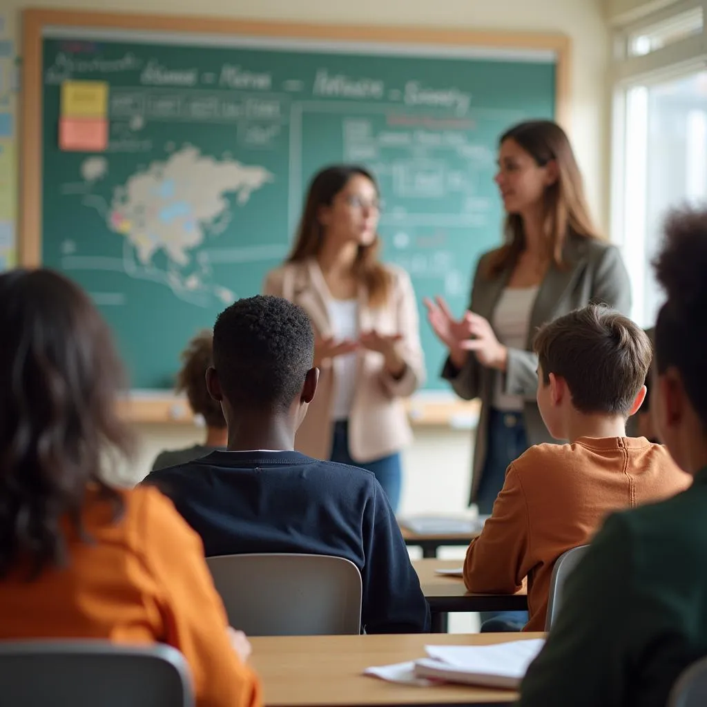 Language barriers affecting education access in a diverse classroom