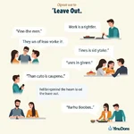 Using 'Leave out' in different contexts