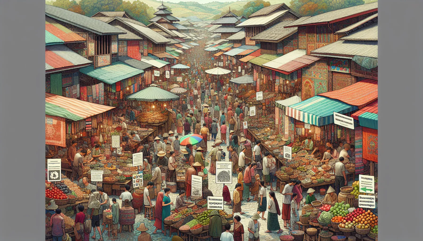 Local market vendors