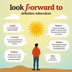 Definition and explanation of 'look forward to'