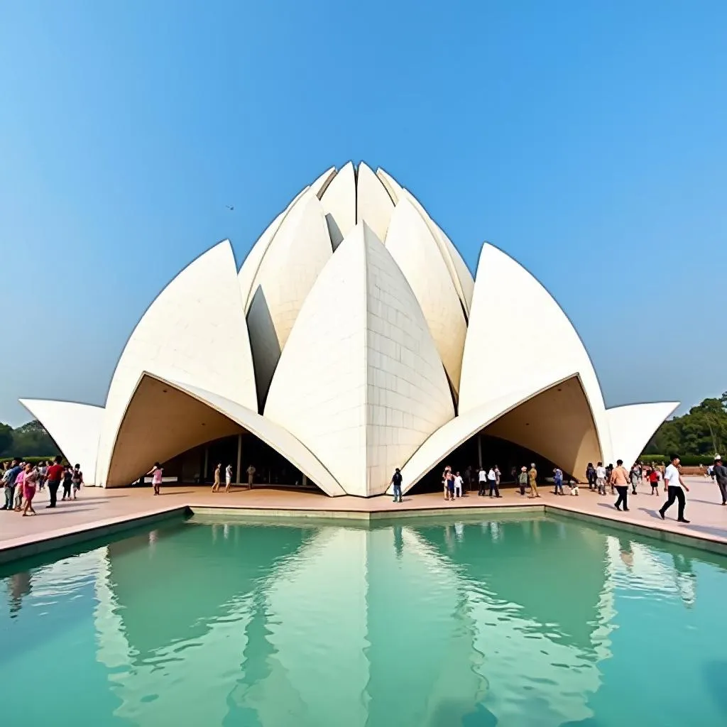 Lotus Temple in New Delhi, India