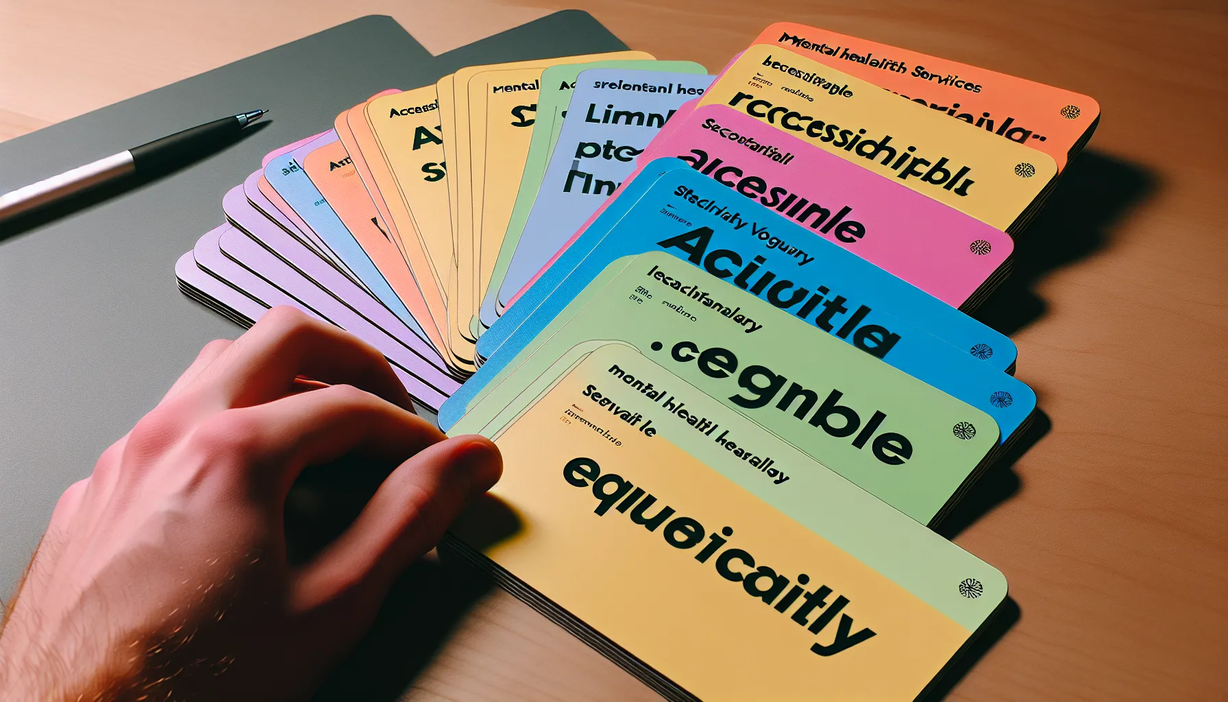 Mental health vocabulary flashcards