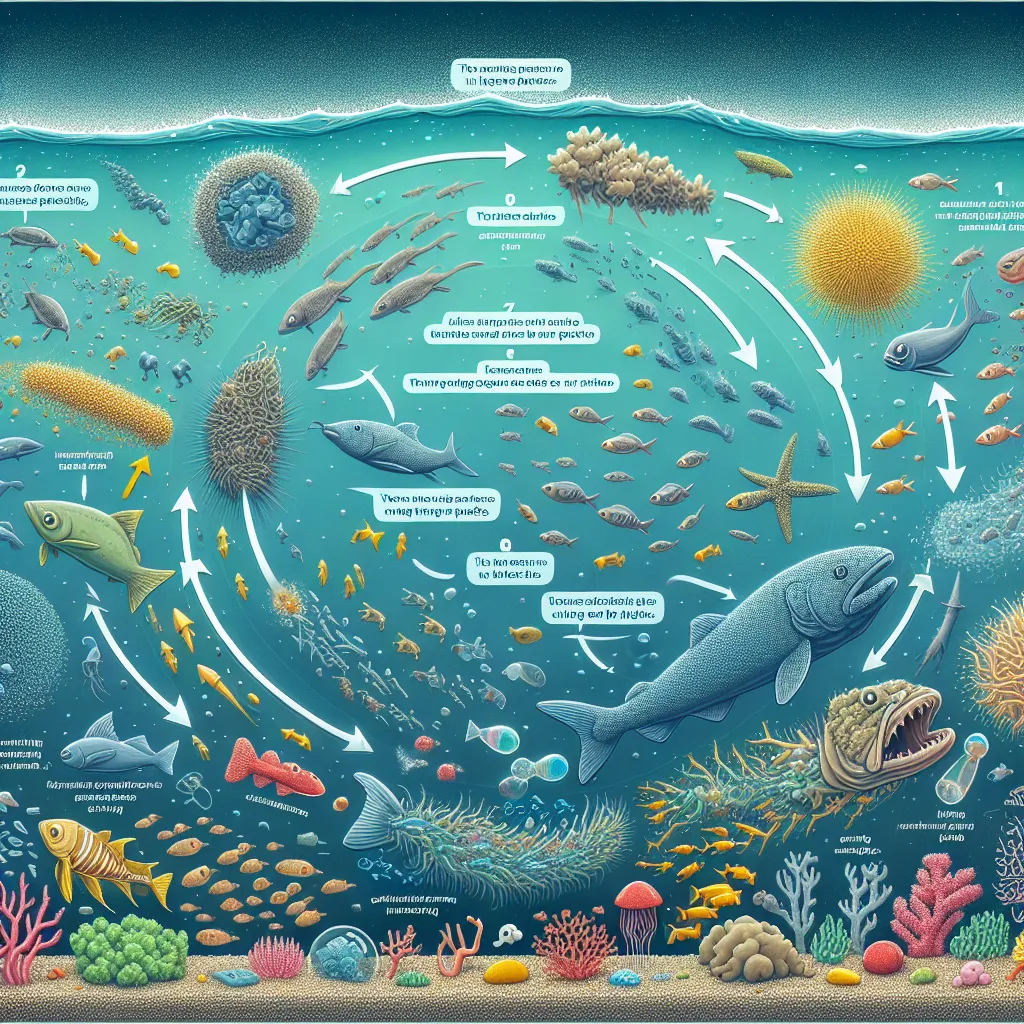 Microplastics affecting marine life