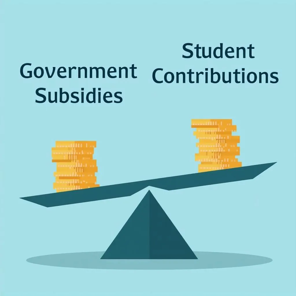 Mixed approach to higher education funding