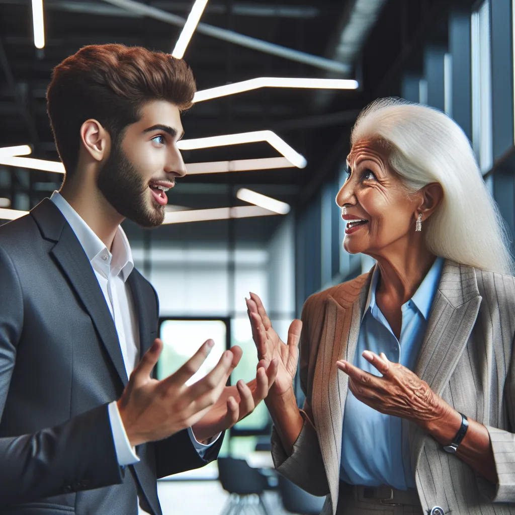 Motivational mentor inspiring student