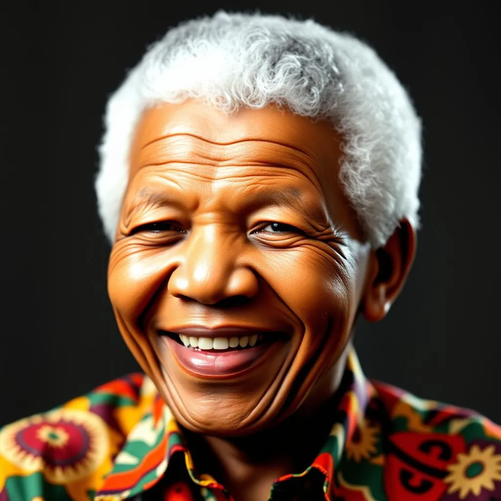 Portrait of Nelson Mandela