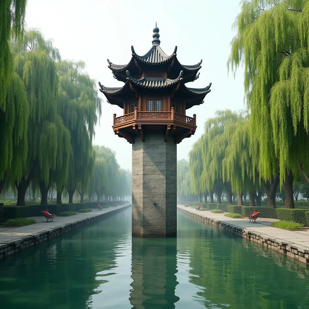 One Pillar Pagoda in Hanoi, Vietnam