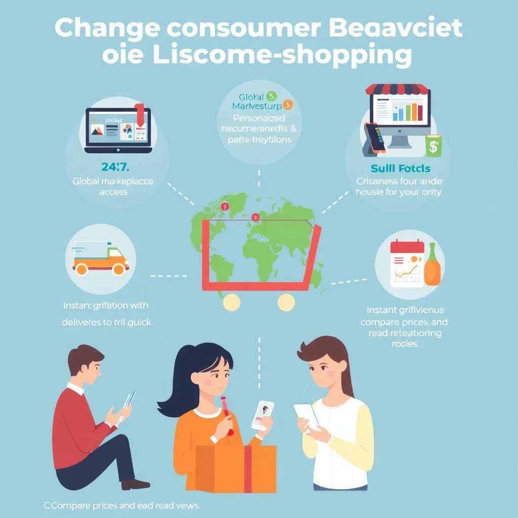 Changes in consumer behavior due to online shopping