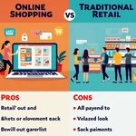 Online shopping vs traditional retail comparison