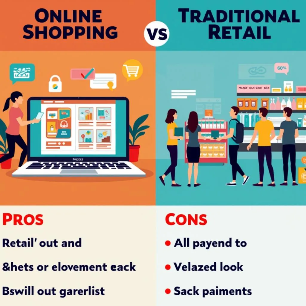 Online shopping vs traditional retail comparison