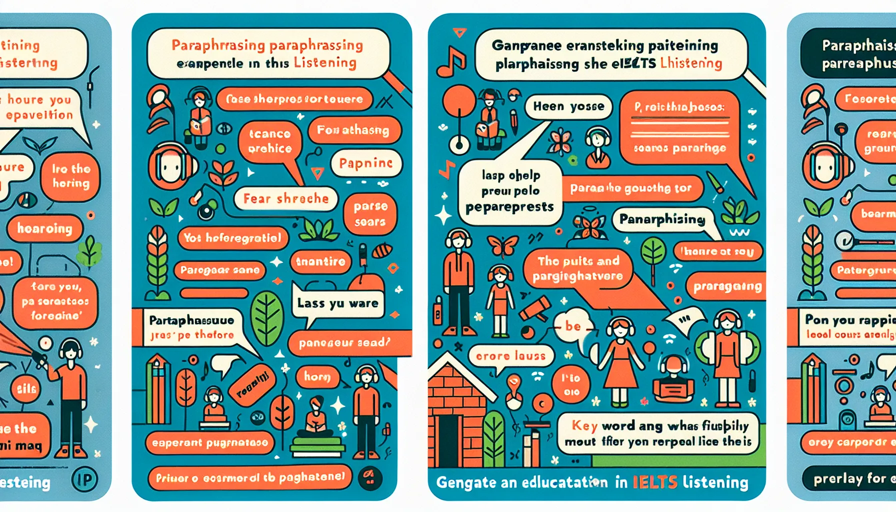 Paraphrasing examples in IELTS Listening