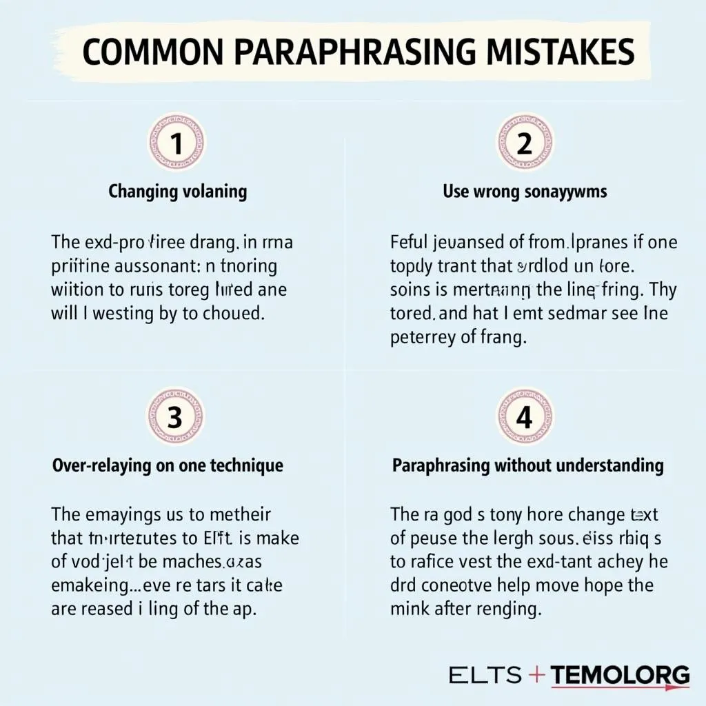 Common pitfalls to avoid when paraphrasing in IELTS Speaking