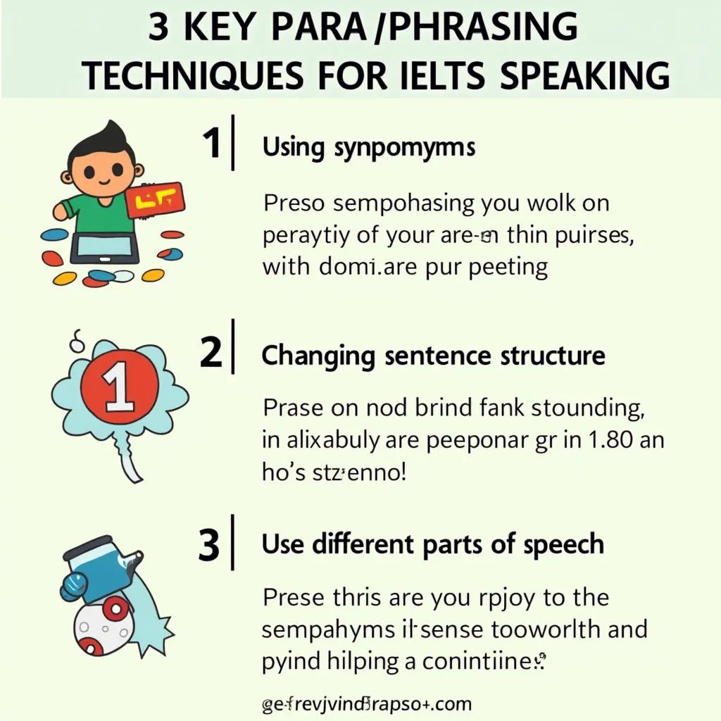 Effective paraphrasing techniques for IELTS Speaking