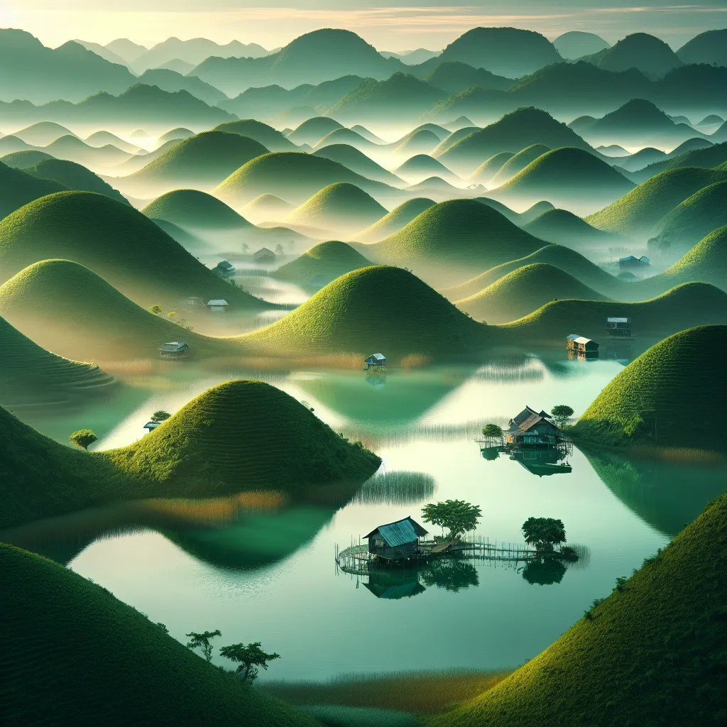 Tranquil Vietnamese landscape