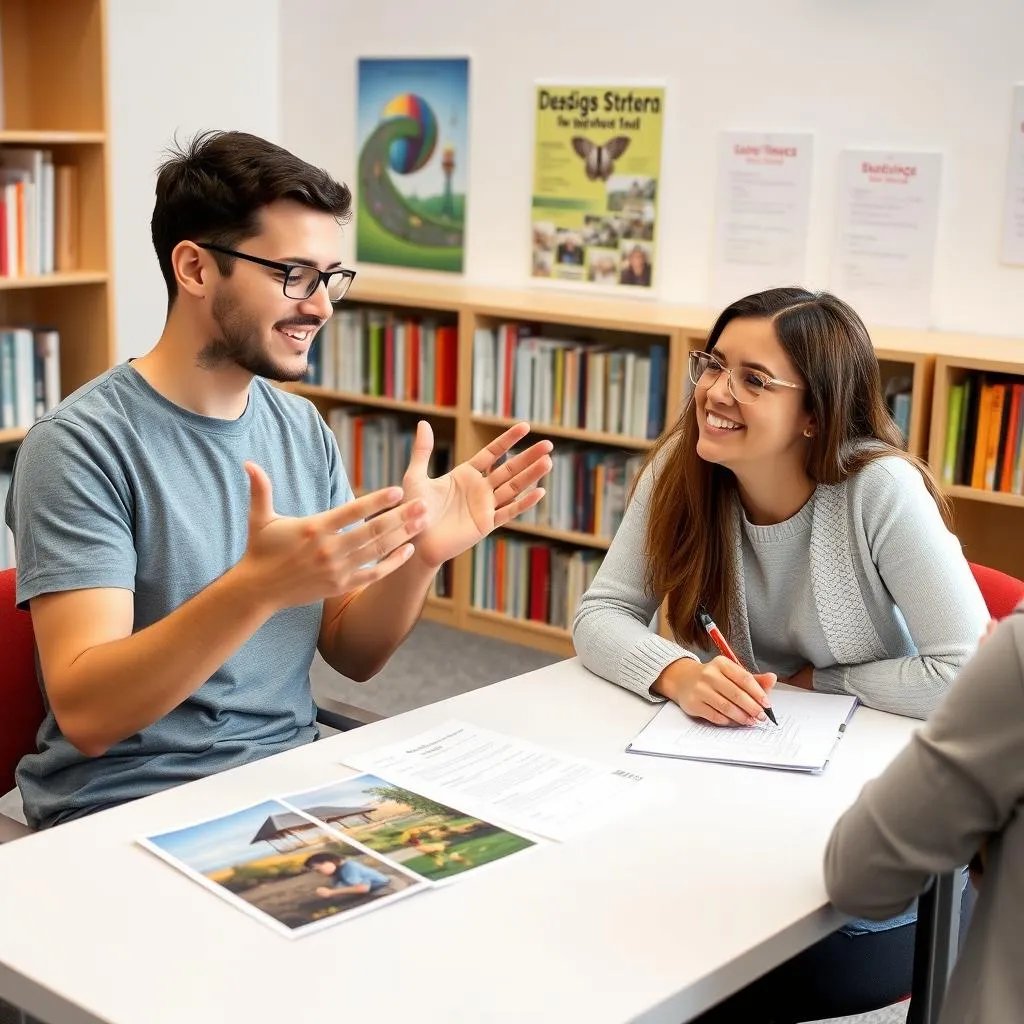 Person practicing IELTS Speaking with a tutor