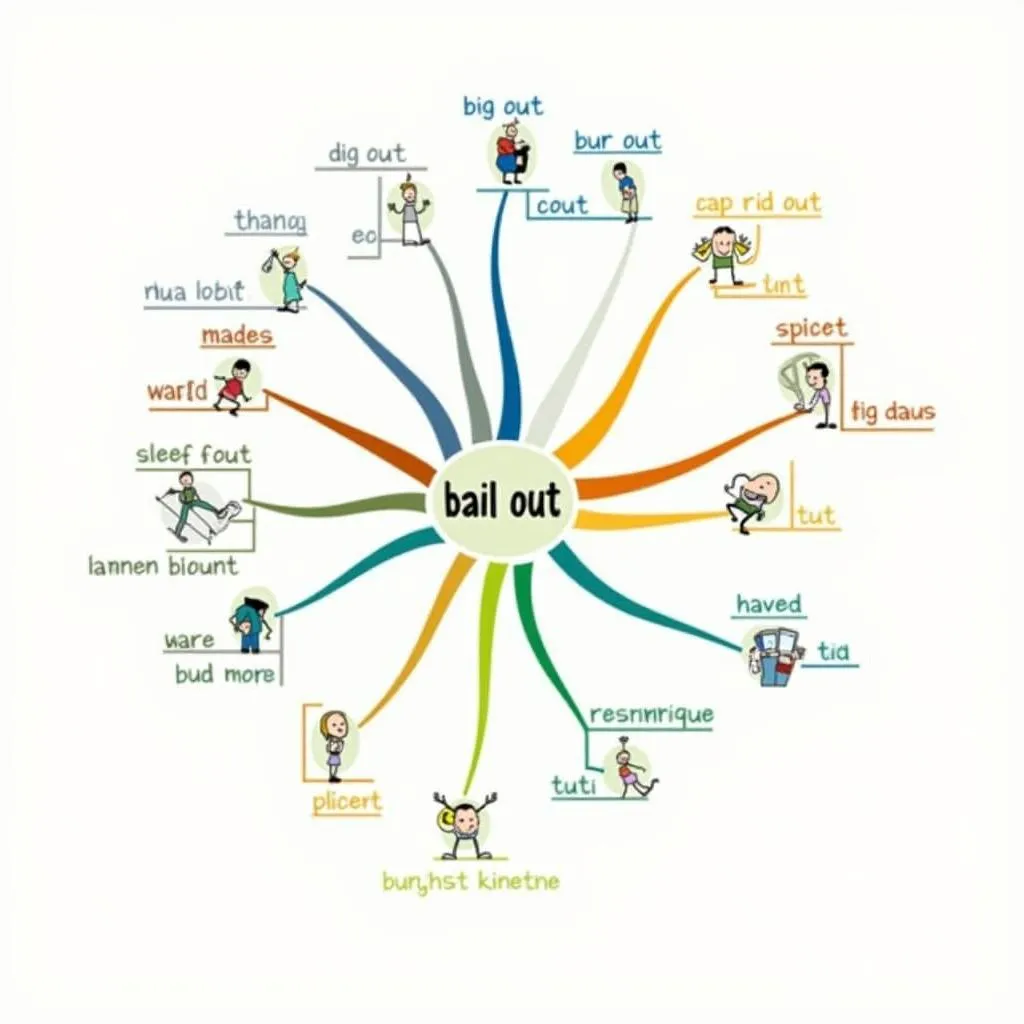 Mind map of phrasal verbs