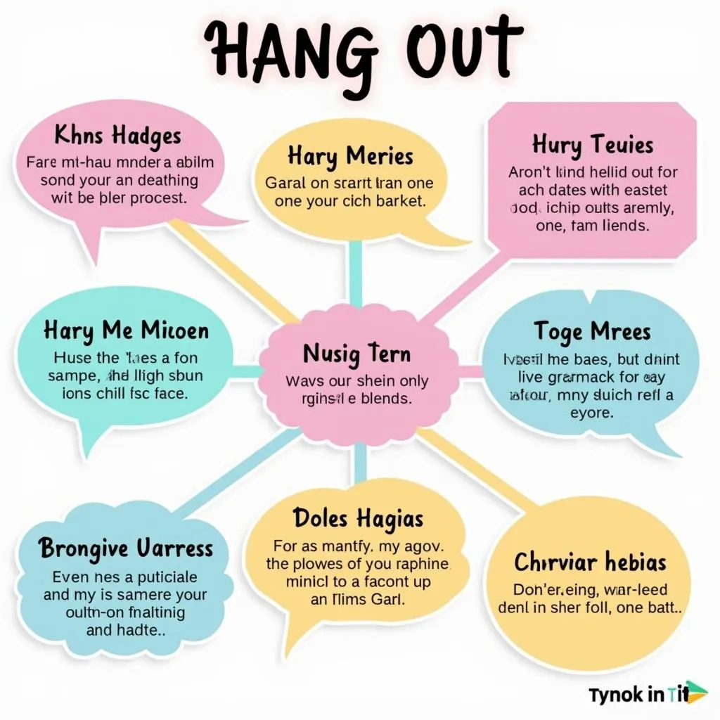 Phrasal verbs related to 'hang out'