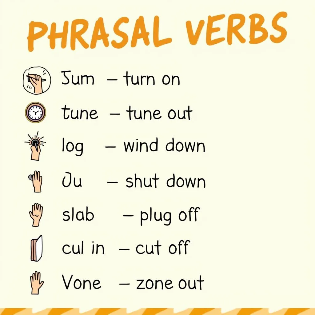 Phrasal verbs related to 'switch off'