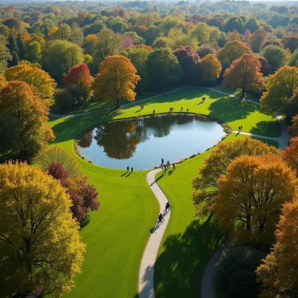 Picturesque park near home