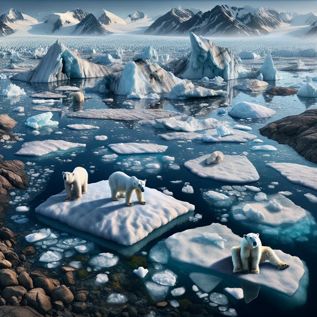 Polar regions affected by climate change