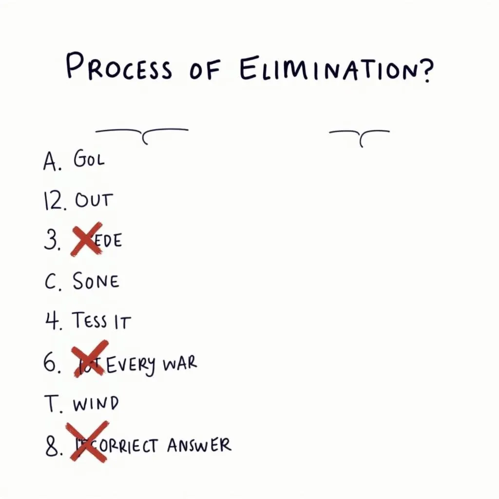 Process of Elimination in IELTS Listening MCQs