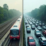 Comparing public transportation and road expansion