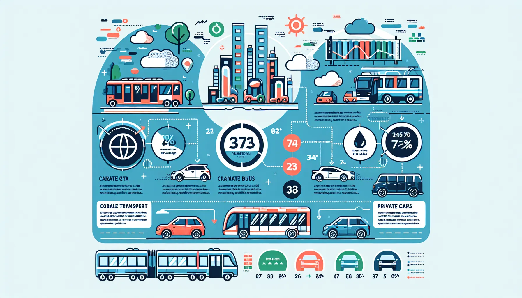 Public transportation reducing carbon emissions