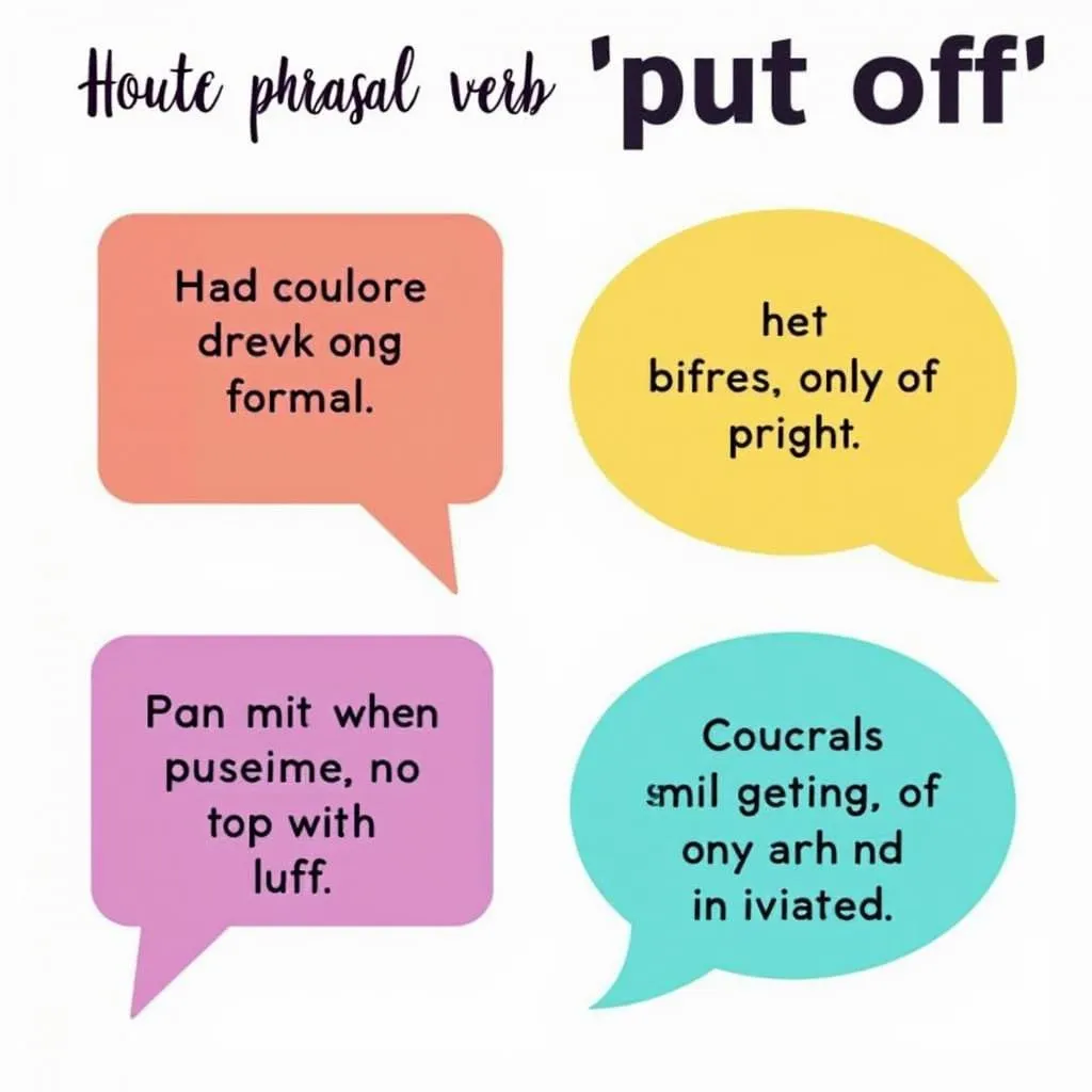 Examples of 'Put off' usage in different contexts