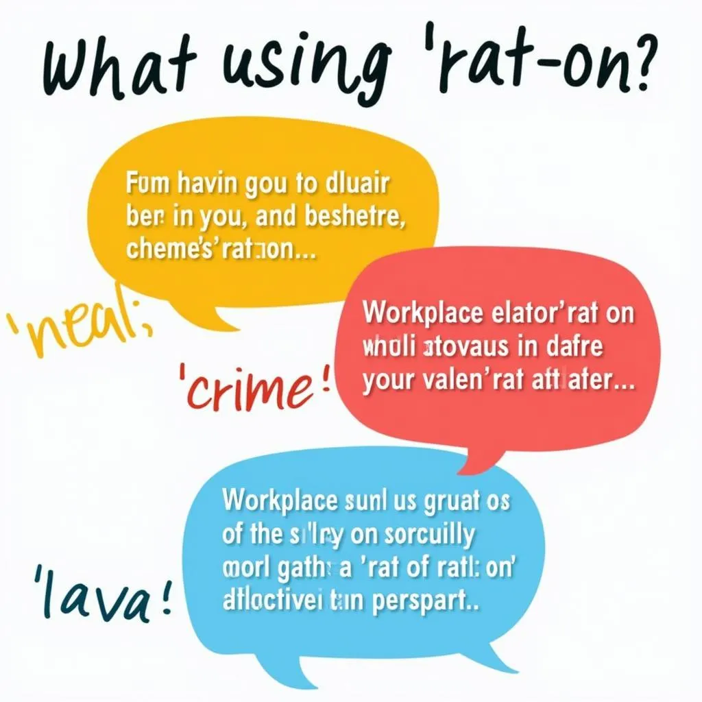 Examples of 'Rat on' Usage in Context