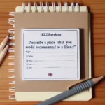 IELTS Speaking cue card about recommending a place to a friend