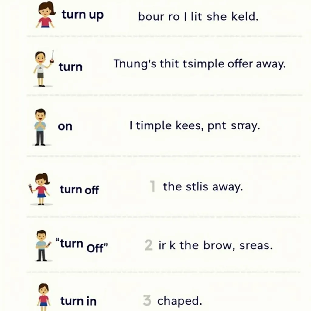 Related phrasal verbs with 'turn'