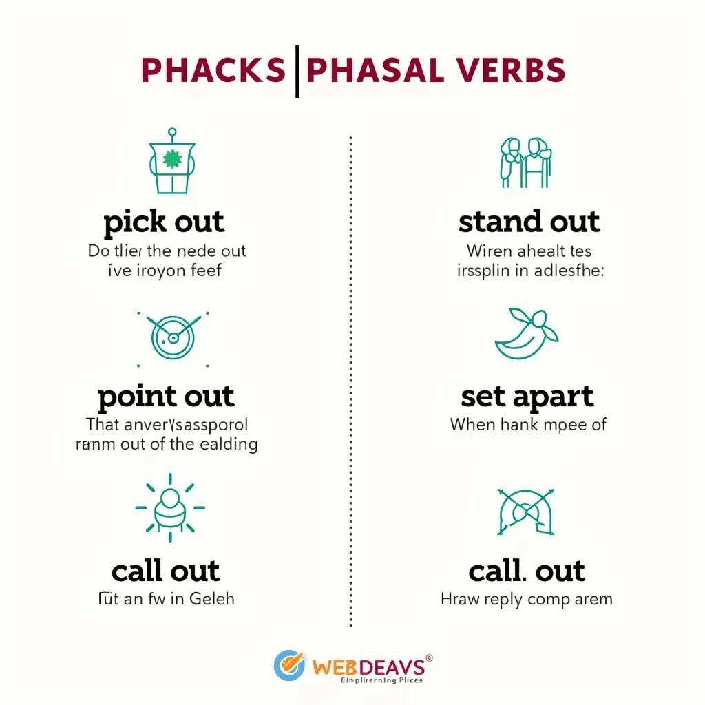 Visual Guide to Related Phrasal Verbs