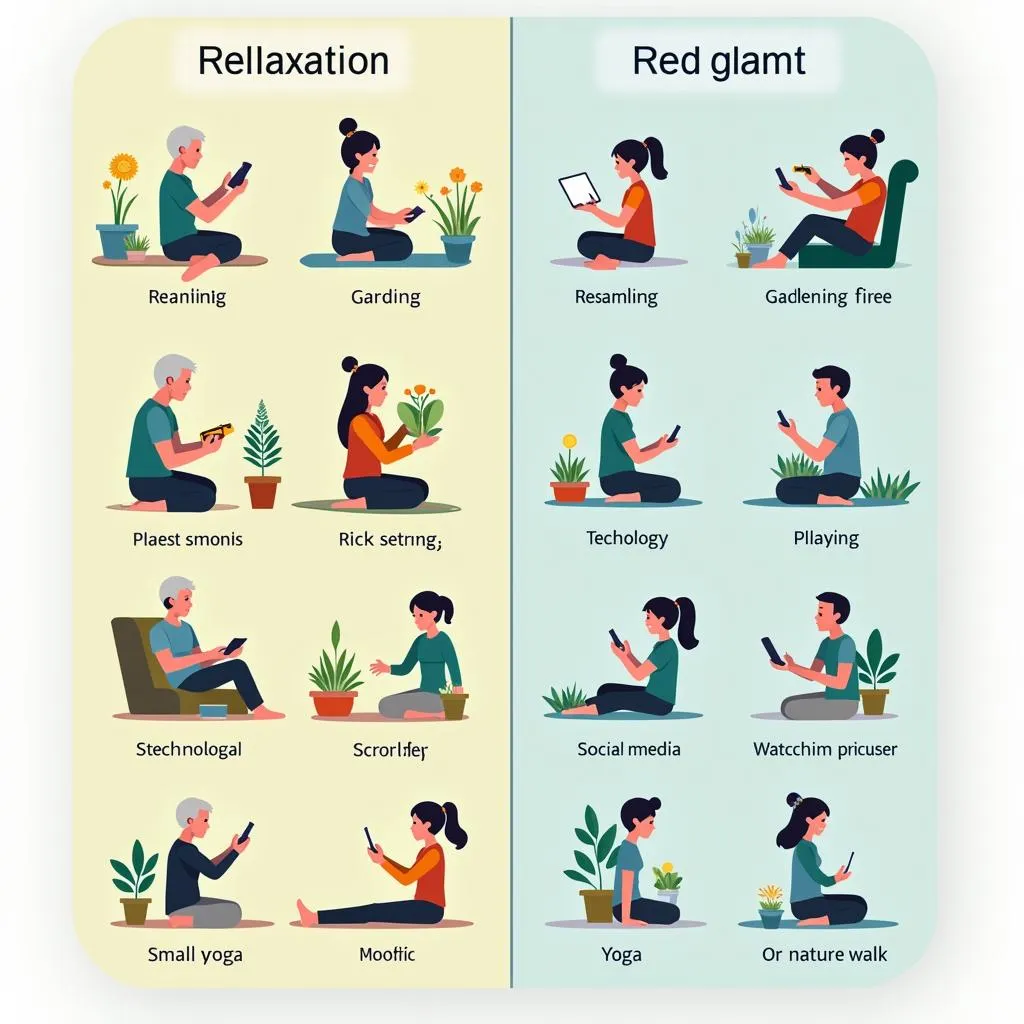 Relaxation activities across generations