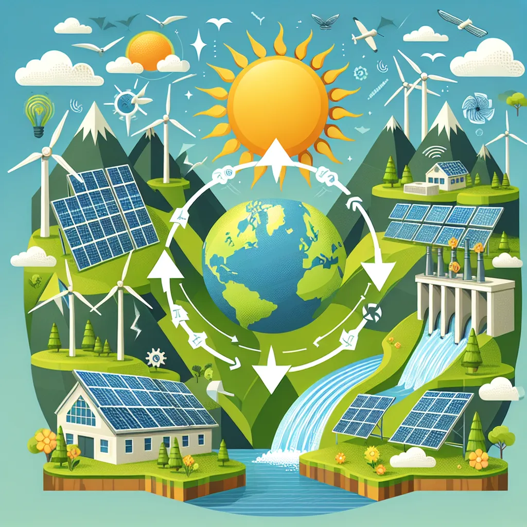 Renewable energy sources combating climate change