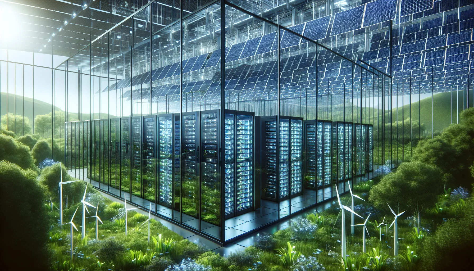 Renewable energy powering modern data centers