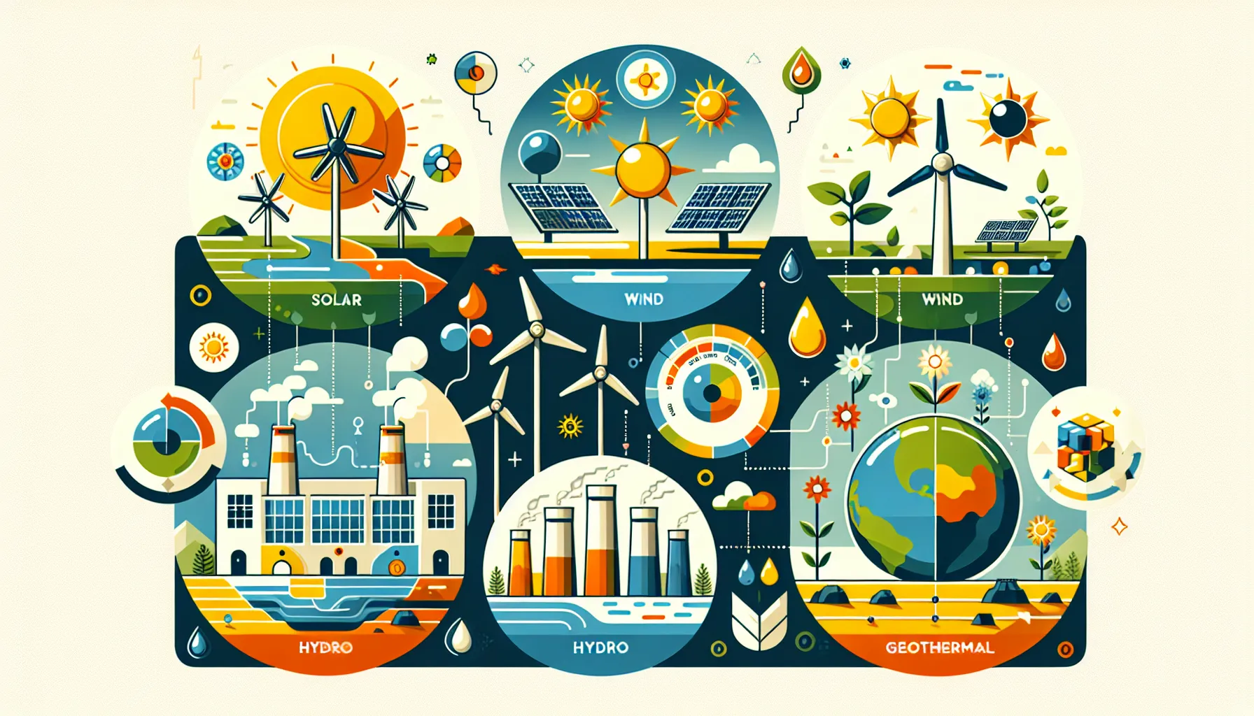 Renewable Energy Sources Infographic