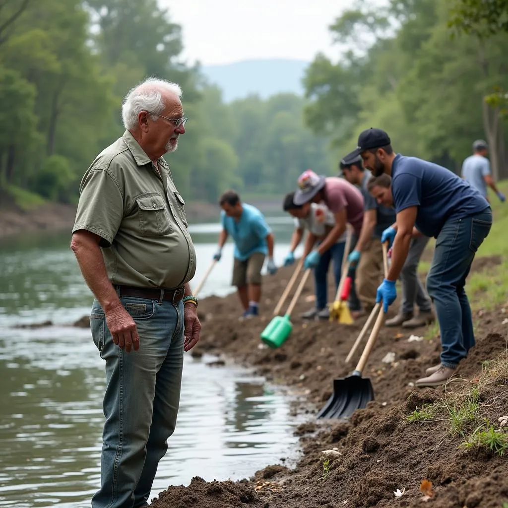 Retired engineer leading community cleanup