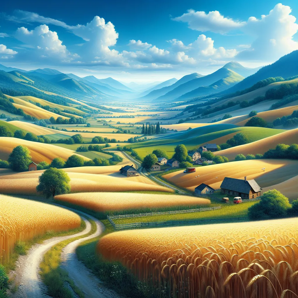 Picturesque rural landscape