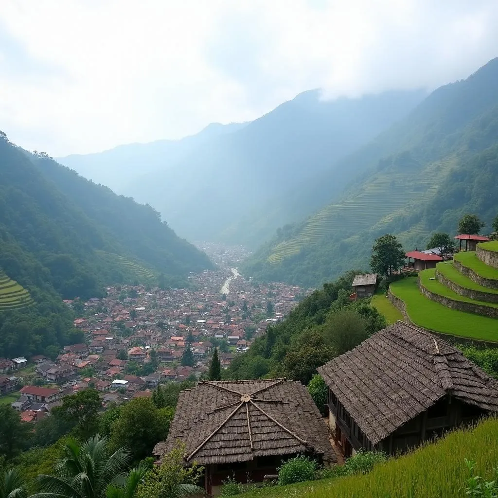 Sapa, a picturesque mountain town in Vietnam